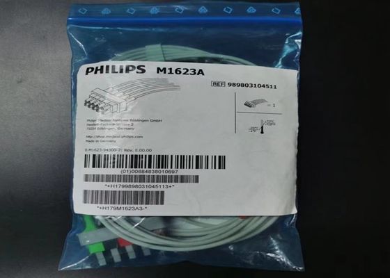 PHILIP M1623A Потребительные материалы для медицинских изделий, 5 Свинцовый ЭКГ кабель 989803104511