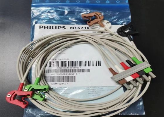 PHILIP M1623A Потребительные материалы для медицинских изделий, 5 Свинцовый ЭКГ кабель 989803104511