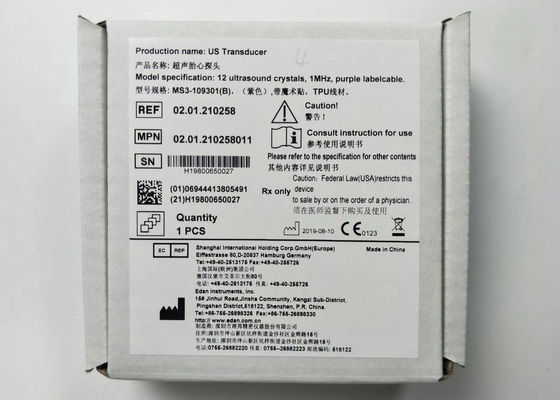 US Transducer Fetal Ultrasound Probe 4 иглы водонепроницаемая IPX8 MS3-109301