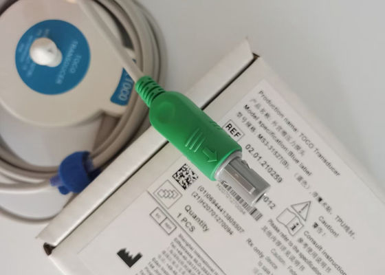 MS3-31527 Toco Transducer Probe 6 иглы одноразовый слот Синяя лента Велькро 2,5 м длина