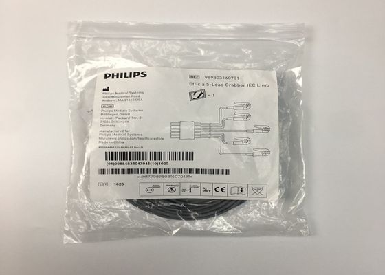 PHLIP Efficia многоразовый 5 свинцовый кабель ЭКГ IEC Limb для взрослых