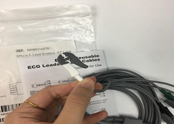 PHLIP Efficia многоразовый 5 свинцовый кабель ЭКГ IEC Limb для взрослых