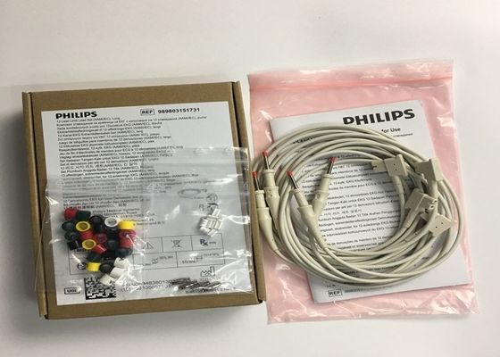 PHLIP ЭКГ Заменные части, AMMI IEC 12 Свинцовый ЭКГ Лимб Свинцовые 1.4M 989803151731