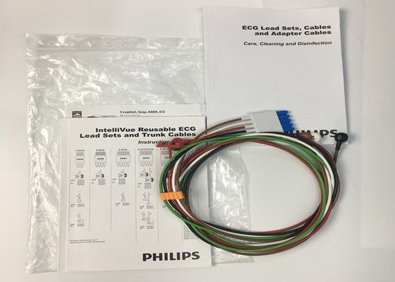 Phlip M1644A Intellivue ECG кабель 5 свинца многоразовый 989803144991