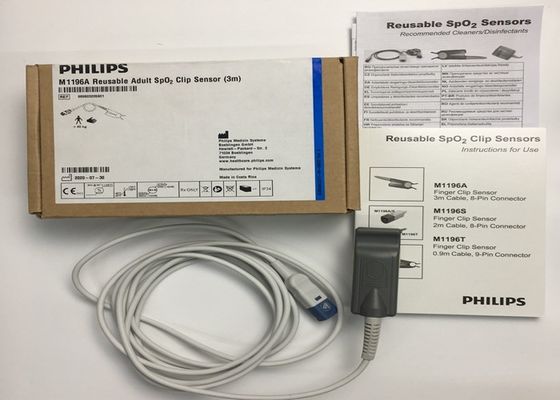 Phlip M1196A ЭКГ запасные части, датчик пальцев 3M с 8 PIN-коннектором