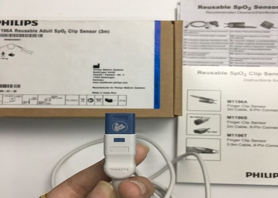 Phlip M1196A ЭКГ запасные части, датчик пальцев 3M с 8 PIN-коннектором
