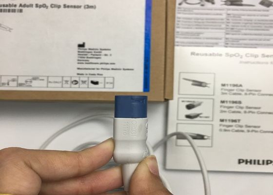 Phlip M1196A ЭКГ запасные части, датчик пальцев 3M с 8 PIN-коннектором
