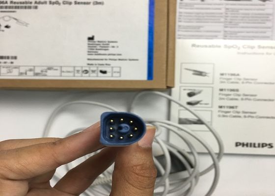 Phlip M1196A ЭКГ запасные части, датчик пальцев 3M с 8 PIN-коннектором