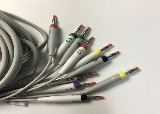 10 Свинцовые запчасти для ЭКГ кабель GE2104726-001 Стандарт ЕС