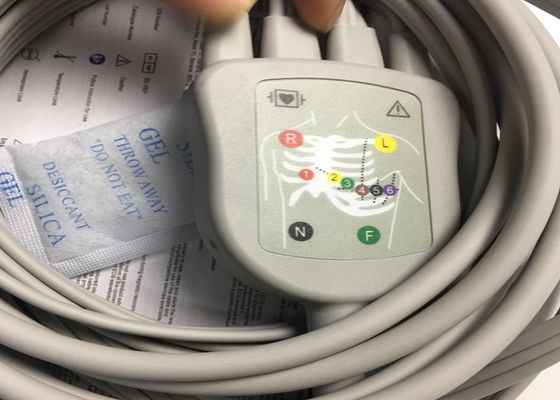 10 Свинцовые запчасти для ЭКГ кабель GE2104726-001 Стандарт ЕС