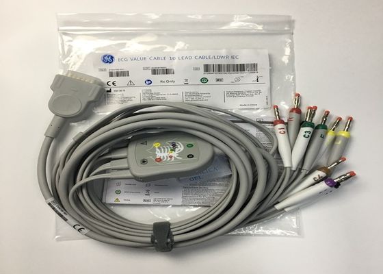 10 Свинцовые запчасти для ЭКГ кабель GE2104726-001 Стандарт ЕС