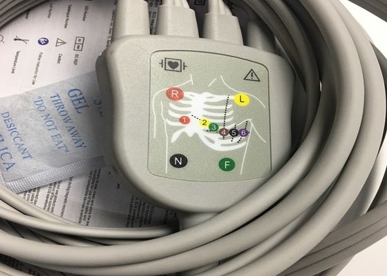 10 Свинцовые запчасти для ЭКГ кабель GE2104726-001 Стандарт ЕС