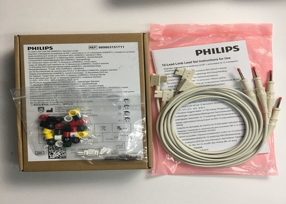 1M 12 Свинцовые ЭКГ конечности Свинцовые 989803151711 Для PHLIP TC30 TC50 TC70 Монитор пациента