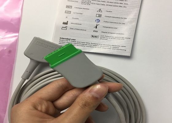 GE Adult Multi Link ECG Lead Cable 3 Lead 5 Lead 3.6M 12ft 2017003-001
