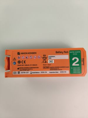 Нихон Кохден АЭД дефибриллятор Батарея Алид не перезаряжаемая NKPB-14301K X216A