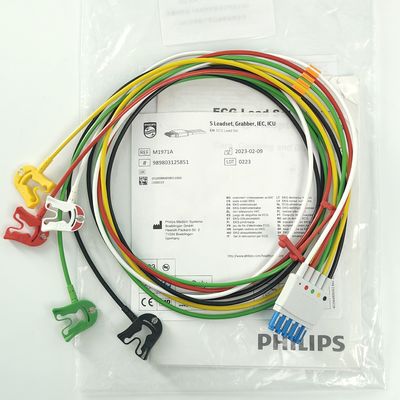PHILIP Пациентский монитор Медицинское устройство Потребительские материалы CBL 5 Leadset Grabber IEC ICU REF M1971A 989803125851
