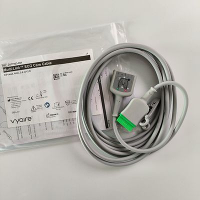 Vyaire GE Оригинальный многосвязный кабель для ЭКГ 3/5-свинцовый AHA 3.6m / 12 Ft. REF: 2017003-001