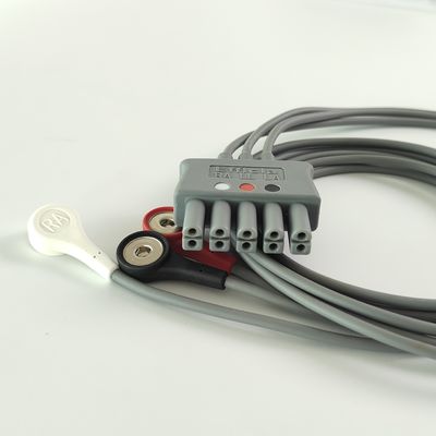 Philip Grey Original 3-Lead Button Branch 1M US Standard RA Белый, LL Красный, LA Черный Средний сустав Двойной ряд 989803160671