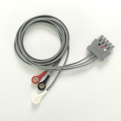 Philip Grey Original 3-Lead Button Branch 1M US Standard RA Белый, LL Красный, LA Черный Средний сустав Двойной ряд 989803160671