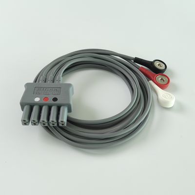 Philip Grey Original 3-Lead Button Branch 1M US Standard RA Белый, LL Красный, LA Черный Средний сустав Двойной ряд 989803160671