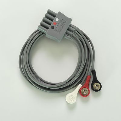 Philip Grey Original 3-Lead Button Branch 1M US Standard RA Белый, LL Красный, LA Черный Средний сустав Двойной ряд 989803160671