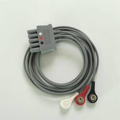 Philip Grey Original 3-Lead Button Branch 1M US Standard RA Белый, LL Красный, LA Черный Средний сустав Двойной ряд 989803160671