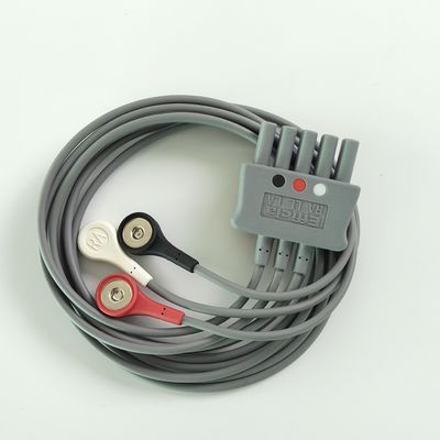 Philip Grey Original 3-Lead Button Branch 1M US Standard RA Белый, LL Красный, LA Черный Средний сустав Двойной ряд 989803160671