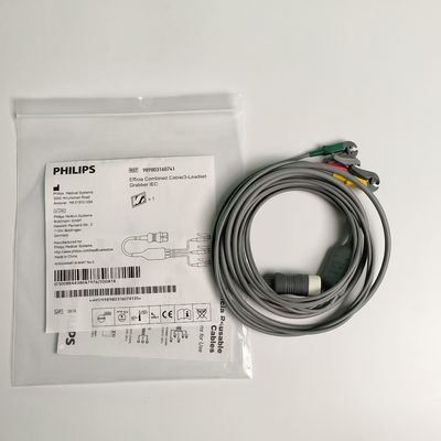 PHILIP Original Efficia Combined Cable/3-Leadset Grabber IEC. Окончание машины круглый 12-принт, REF: 989803160741