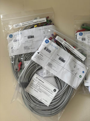 GE 2104749-001 - Комплект 10-отводных ЭКГ-электродов и магистрального кабеля, AHA