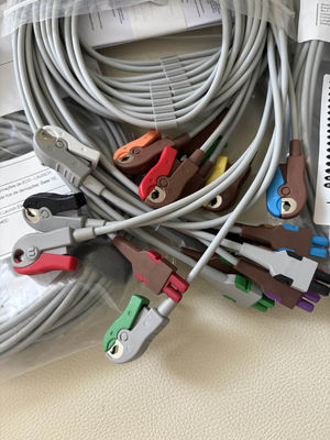 GE 2104749-001 - Комплект 10-отводных ЭКГ-электродов и магистрального кабеля, AHA