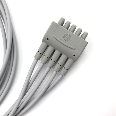 GE Ref:412681-001 Многосвязные ЭКГ Leadwire Группный набор,5 -Lead,Grabber,AHA 74 CM /29 IN