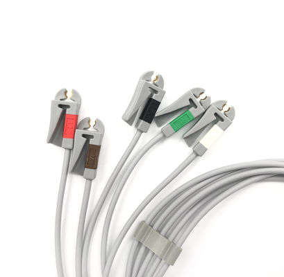 GE Ref:412681-001 Многосвязные ЭКГ Leadwire Группный набор,5 -Lead,Grabber,AHA 74 CM /29 IN