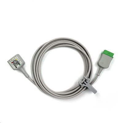 GE Ref:2106305-003 ЭКГ Трубовой кабель 3/5 ведущий IEC,3.6м/12 футов