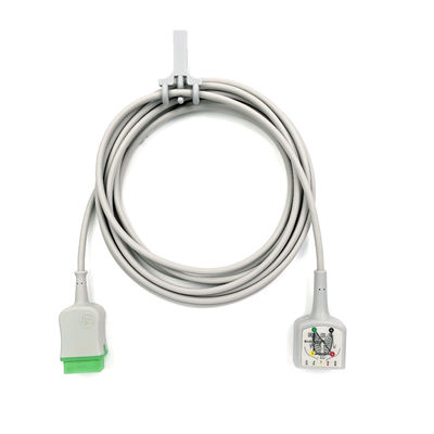 GE Ref:2106305-003 ЭКГ Трубовой кабель 3/5 ведущий IEC,3.6м/12 футов