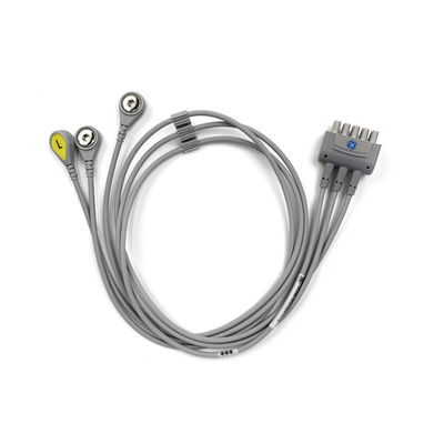 GE REF:2106385-003 ЭКГ LeadWire Set,3-lead,Snap,IEC,74CM/29IN