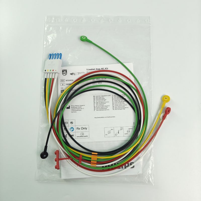 Оригинальное оборудование для мониторинга пациентов CBL 5 Leadset Snap IEC ICU REF M1645A 989803145001