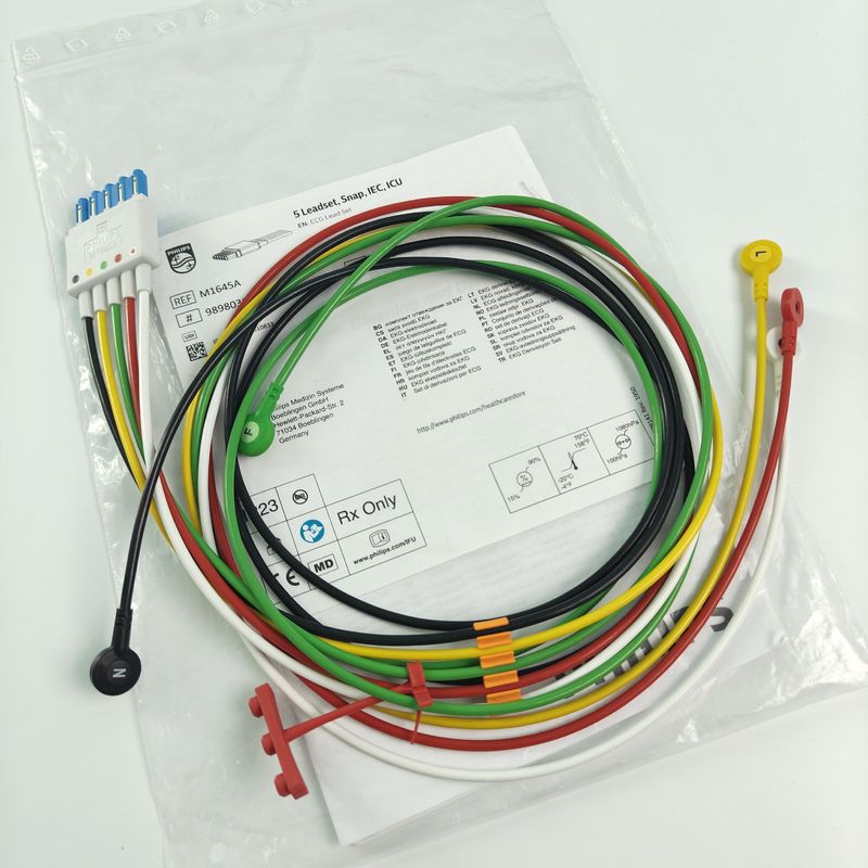 PHILIP Пациентский монитор оригинальный CBL 5 Leadset Snap IEC ICU REF M1645A 989803145001