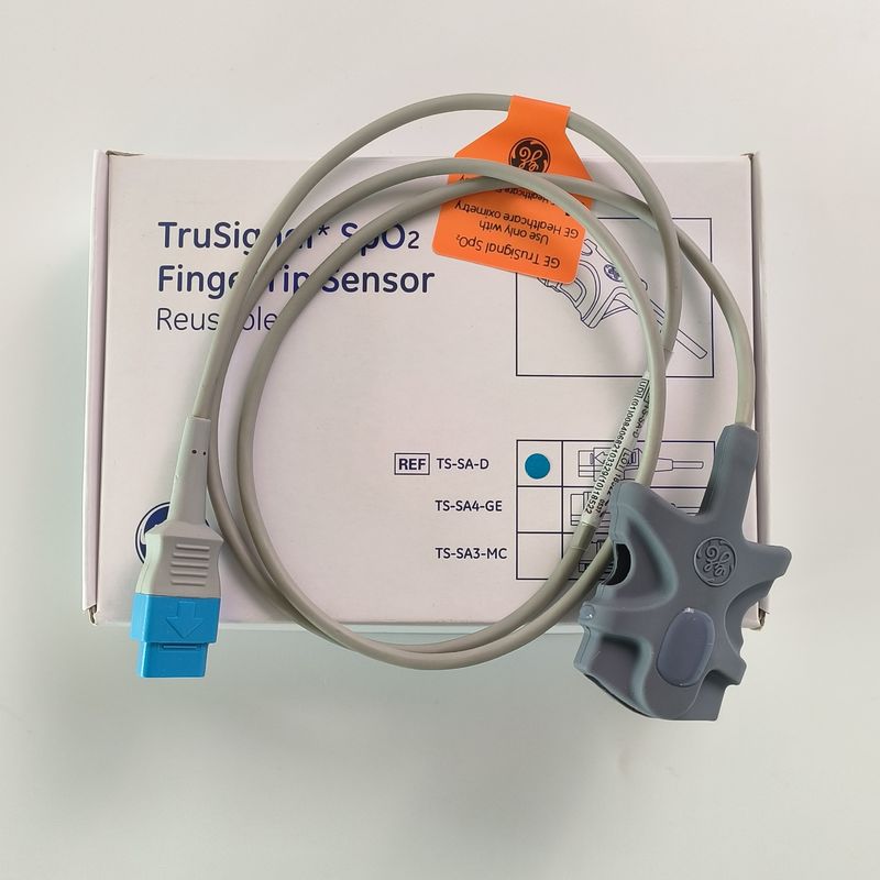 Оригинальный датчик GE Datex-Ohmeda TruSignal SpO2, многоразовый, напальчечный, МОДЕЛЬ: TS-SA-D