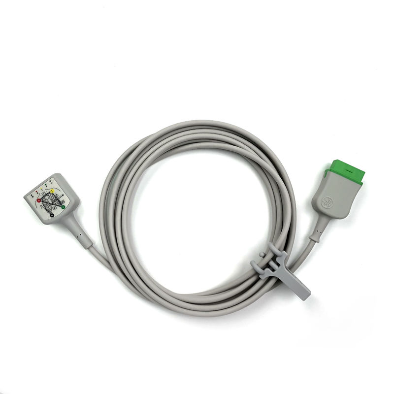 GE Ref:2106305-003 ЭКГ Трубовой кабель 3/5 ведущий IEC,3.6м/12 футов